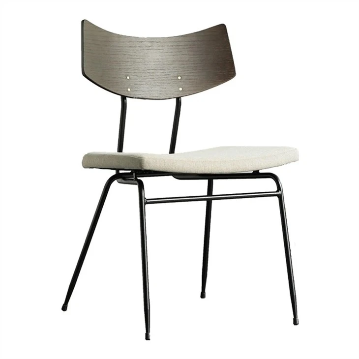 Dining Chair in Brown Leather